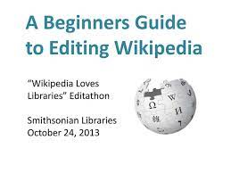 The Beginner's guide to Wikipedia